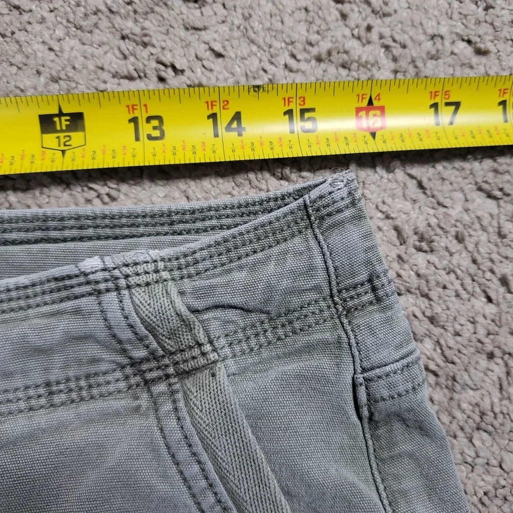 American Eagle Outfitters Women Pants 6 LONG Green Cargo Classic Bootcut - Picture 8 of 13